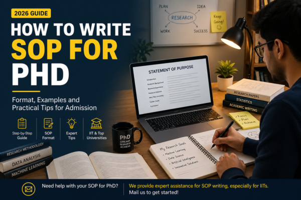How to Write SOP for PhD– Format, Examples & Admission Tips