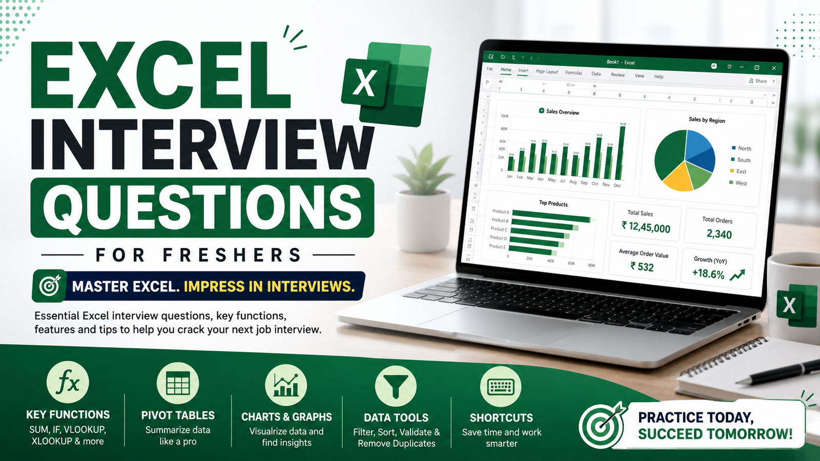 Excel interview questions and answers